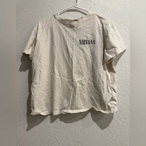 H&M Nirvana Beige T-Shirt
